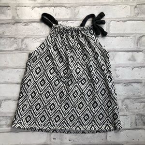 CARTER’S | Geo Sleeveless Top Black White 3T Girl’s